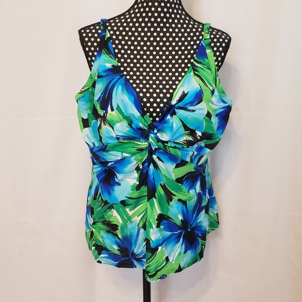 Sunsets Separates Colorful Floral Swimsuit Top NWT - Picture 10 of 10
